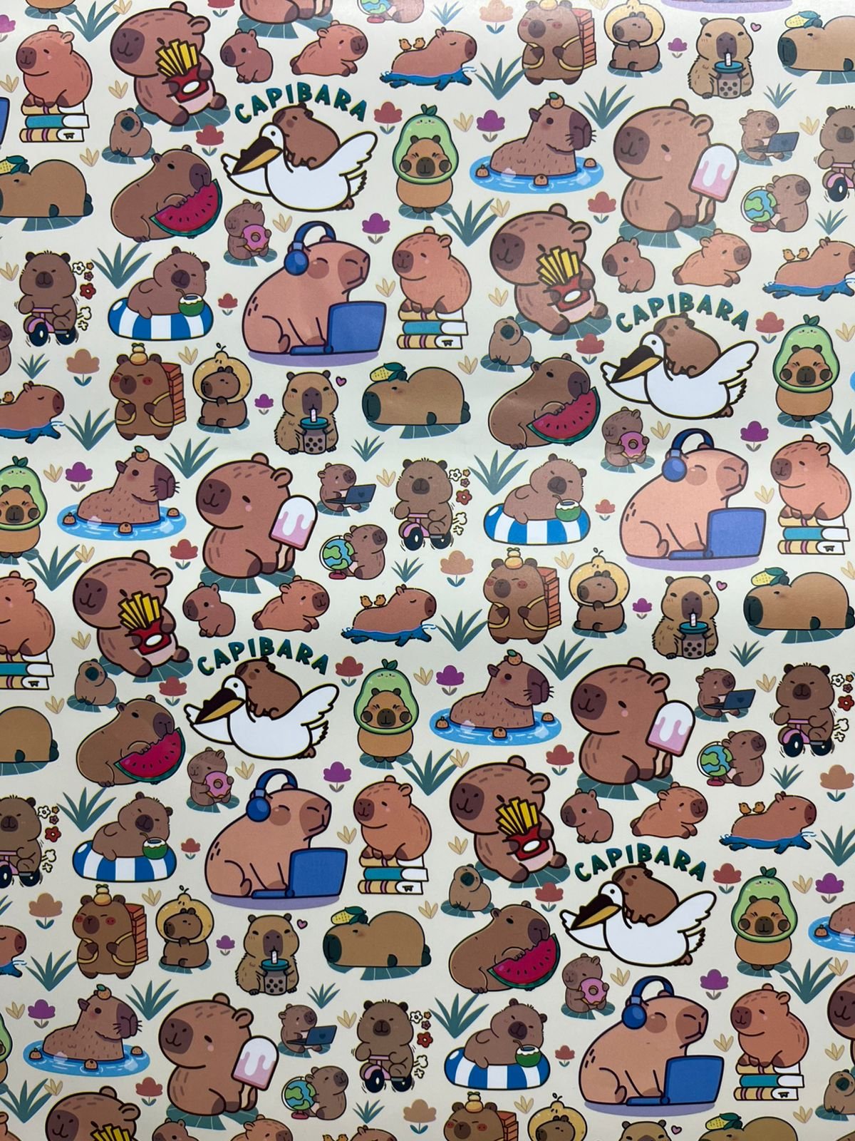 Papel de Regalo * Capybara * (Grande)