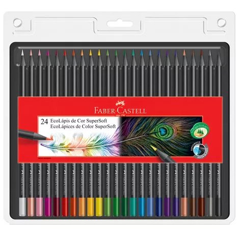 Lapices FABER CASTELL - SUPERSOFT x 24 Colores