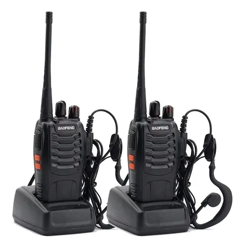 KIT X 2 HANDY - BAOFENG - WALKIE TALKIE 16 CANALES RECARGABLE