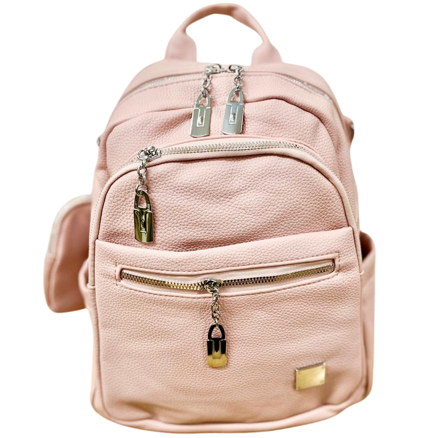 Mochila para Dama "CIERRE PLATEADO" (Excelente Calidad) 8006