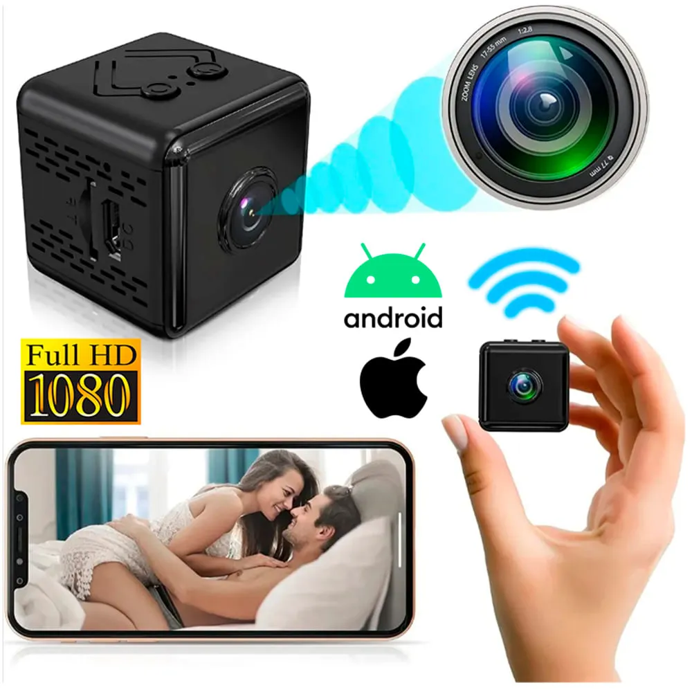 Cámara Espía - X6 - De Seguridad Mini Wifi Bateria Full HD (Ideal para descubrir el Pata y Lana)