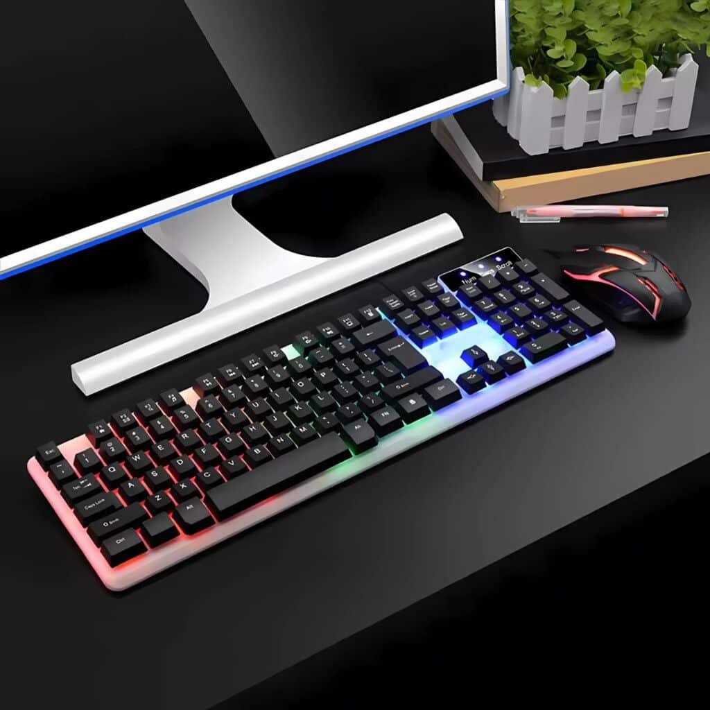 COMBO GAMER - XAEA LUMENX NEGRO - RETROILUMINADO (Teclado+ Mouse)