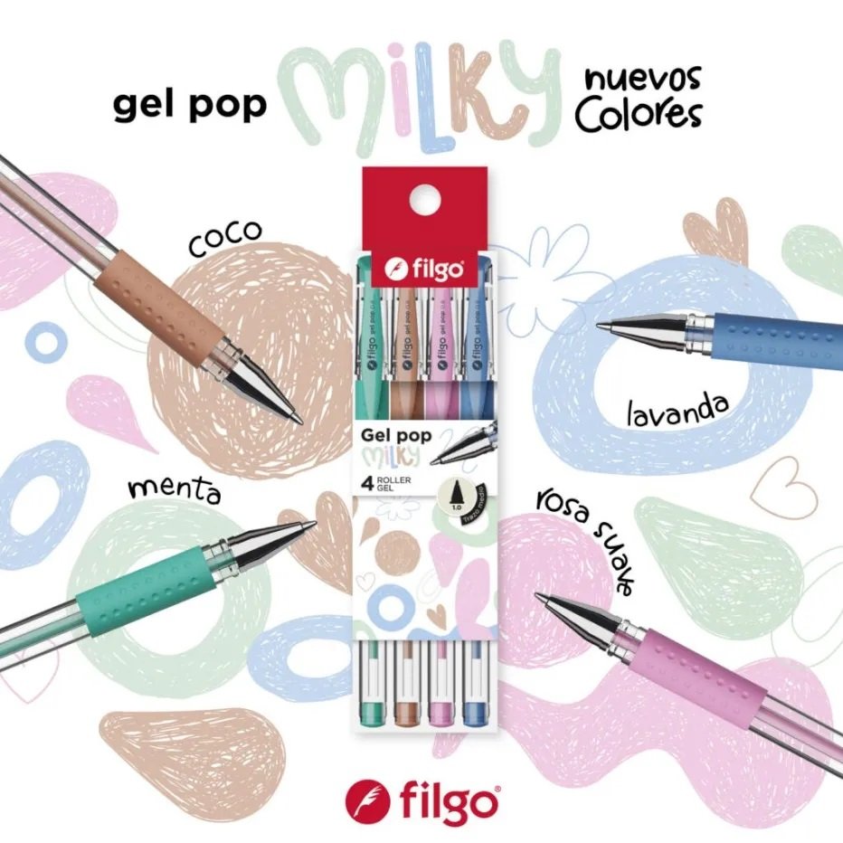 LAPICERAS EN GEL - MILKY - FILGO X 4
