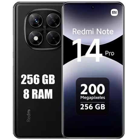 XIAOMI - REDMI NOTE 14 PRO NEGRO - 256GB ALM 16Gb RAM - Liberado // GARANTIA 3 Meses //