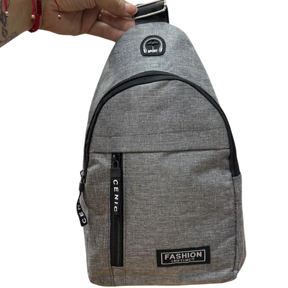 Pechera Cruzada * Gris * Fashion Sport