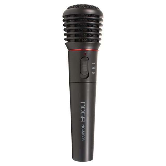 Microfono INALAMBRICO NOGA Karaoke (20 metros de alcance) 2 en 1 (Incluye tambien Kble)