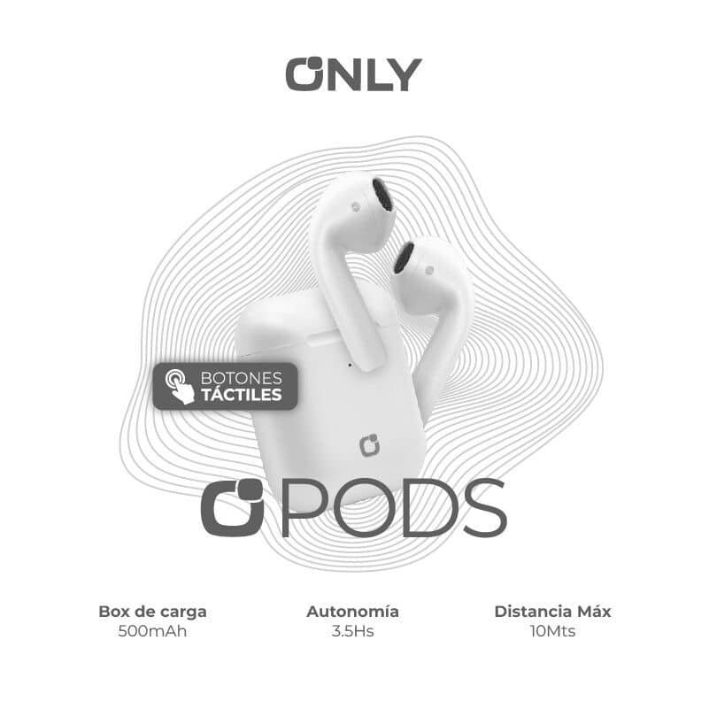 Auriculares ONLY * PODS * PREMIUM Inalámbricos Bluetooth