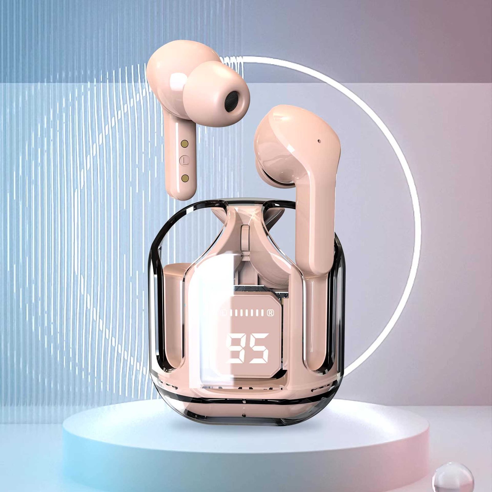 AURICULARES * ULTRAPODS MAX ROSA PASTEL* BLUETOOTH INALAMBRICO IN EAR