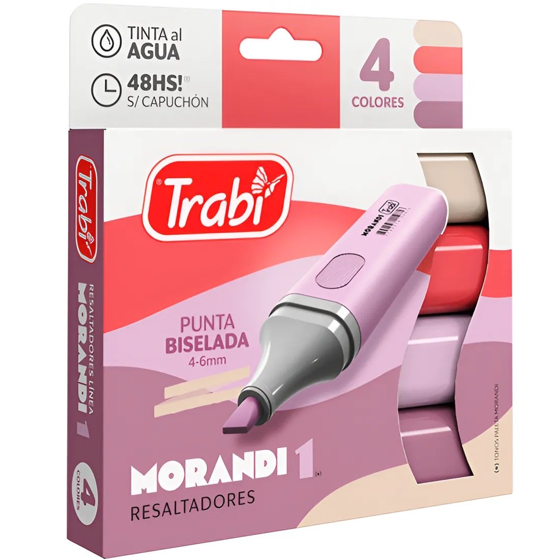 Caja Resaltadores Trabi * MORANDI (N° 1) x 4 * Chatos