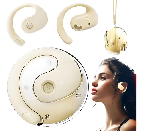 Auriculares Deportivos "Avant-garde Fashion Beige " Openwear Inalámbricos Bluetooth Premium
