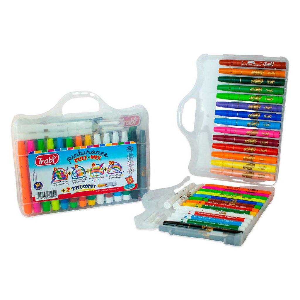 Valija Pinturones - FULL MIX DIFUMIO - (punta conica)