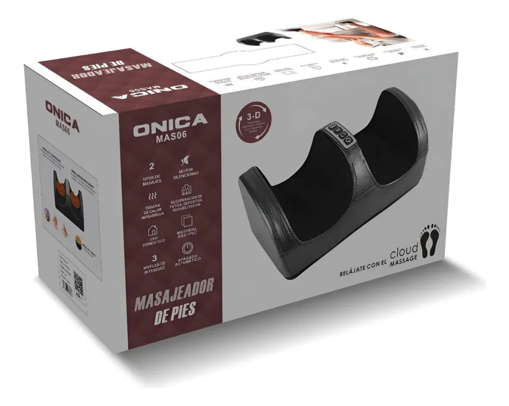 Maquina para Masajes de Pies y Piernas 5 Nodos * Alivia Dolor y Fatiga Muscular * Recargable - Calor - Imagen 7