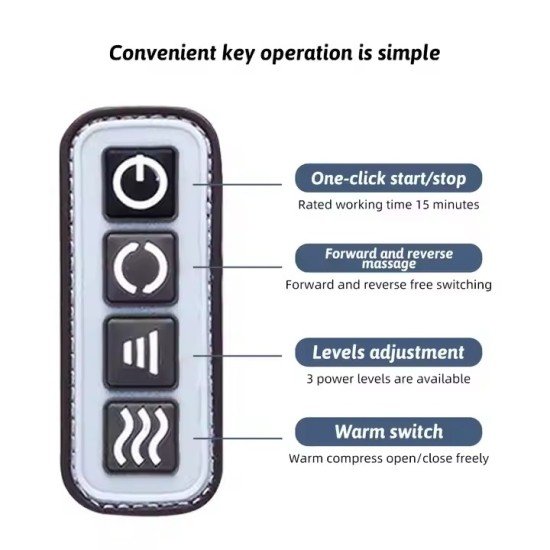 Maquina para Masajes de Pies y Piernas 5 Nodos * Alivia Dolor y Fatiga Muscular * Recargable - Calor - Imagen 12
