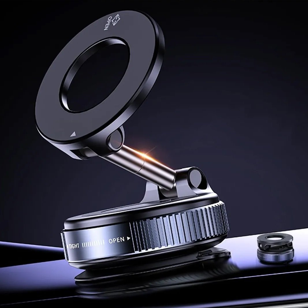 SOPORTES PARA CELULAR " MAGNETICO GIRATORIO 360° " IMANTADO C/ ADHESIVO VEHICULOS