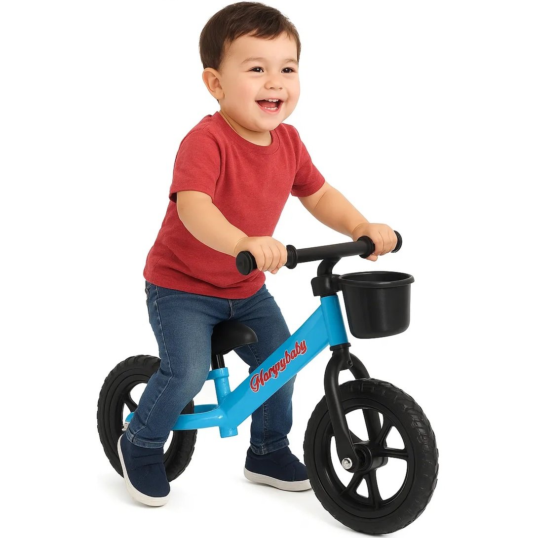 Patacleta Caño Reforzada Liviana Con Canasto Pata Pata Aprendizaje para Niños