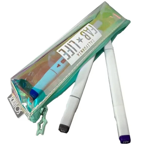 Cartucheras "HOLOGRAFICA" FAB LIFE PVC translucido (fina)