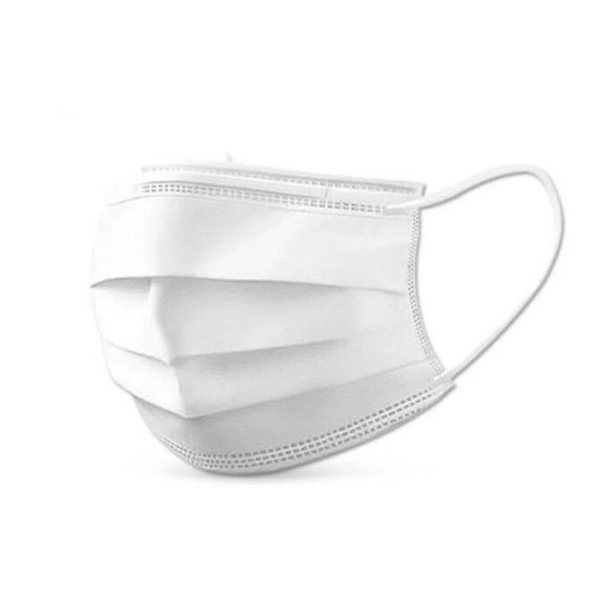 Barbijos Tricapa * BLANCO * para adultos (Máxima Protección) C/ Ajuste en Nariz