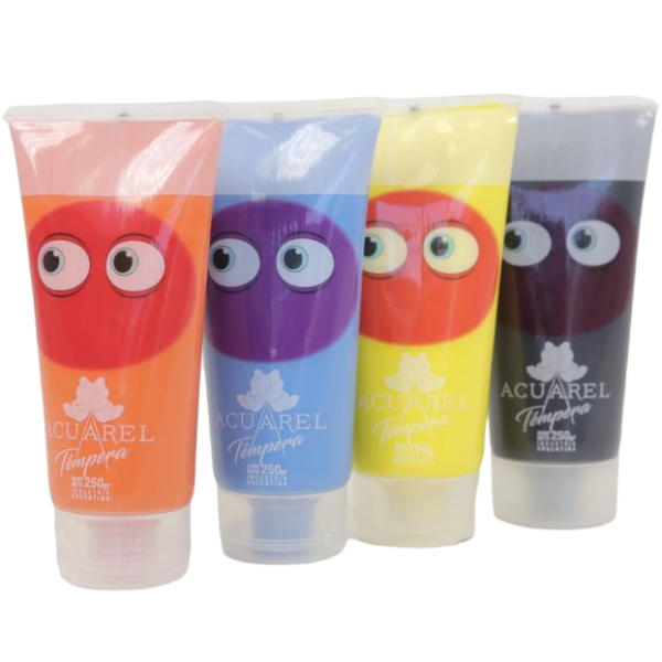 TEMPERAS EN POMO X 250 GR (con pico vertedor)