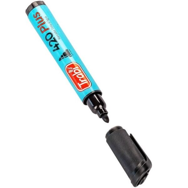 Marcador al Agua - TRABI 420 NEGRO Punta Redonda - x UNIDAD