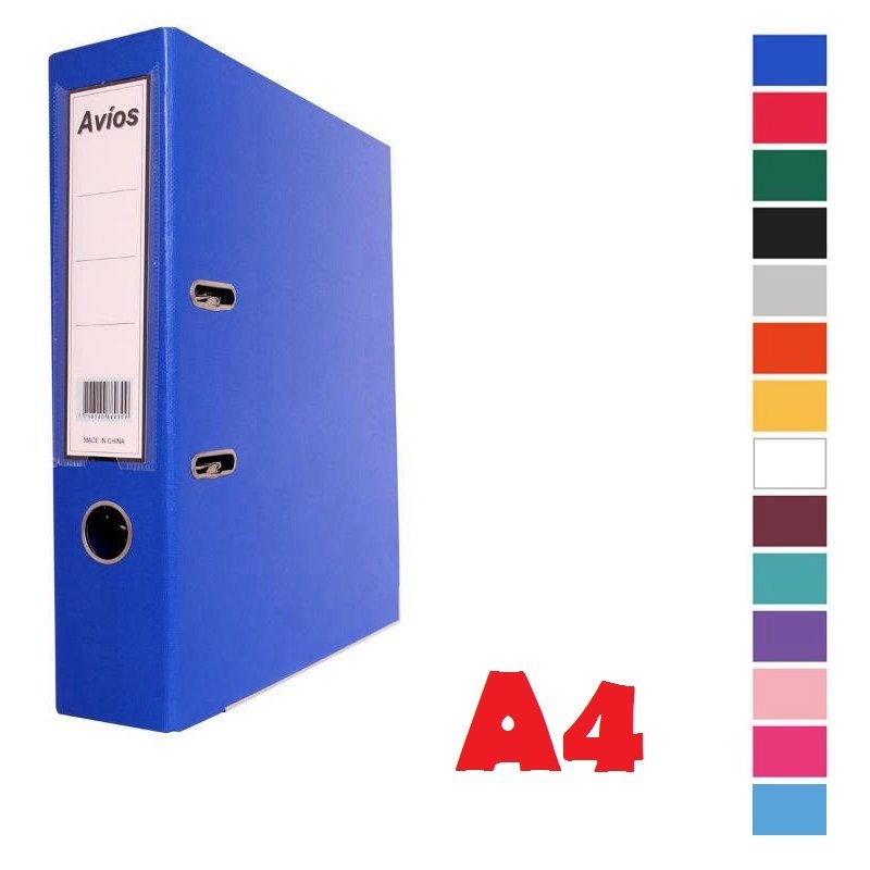 Biblioratos Avios Forrado " A4 " PVC de Colores Lomo Ancho