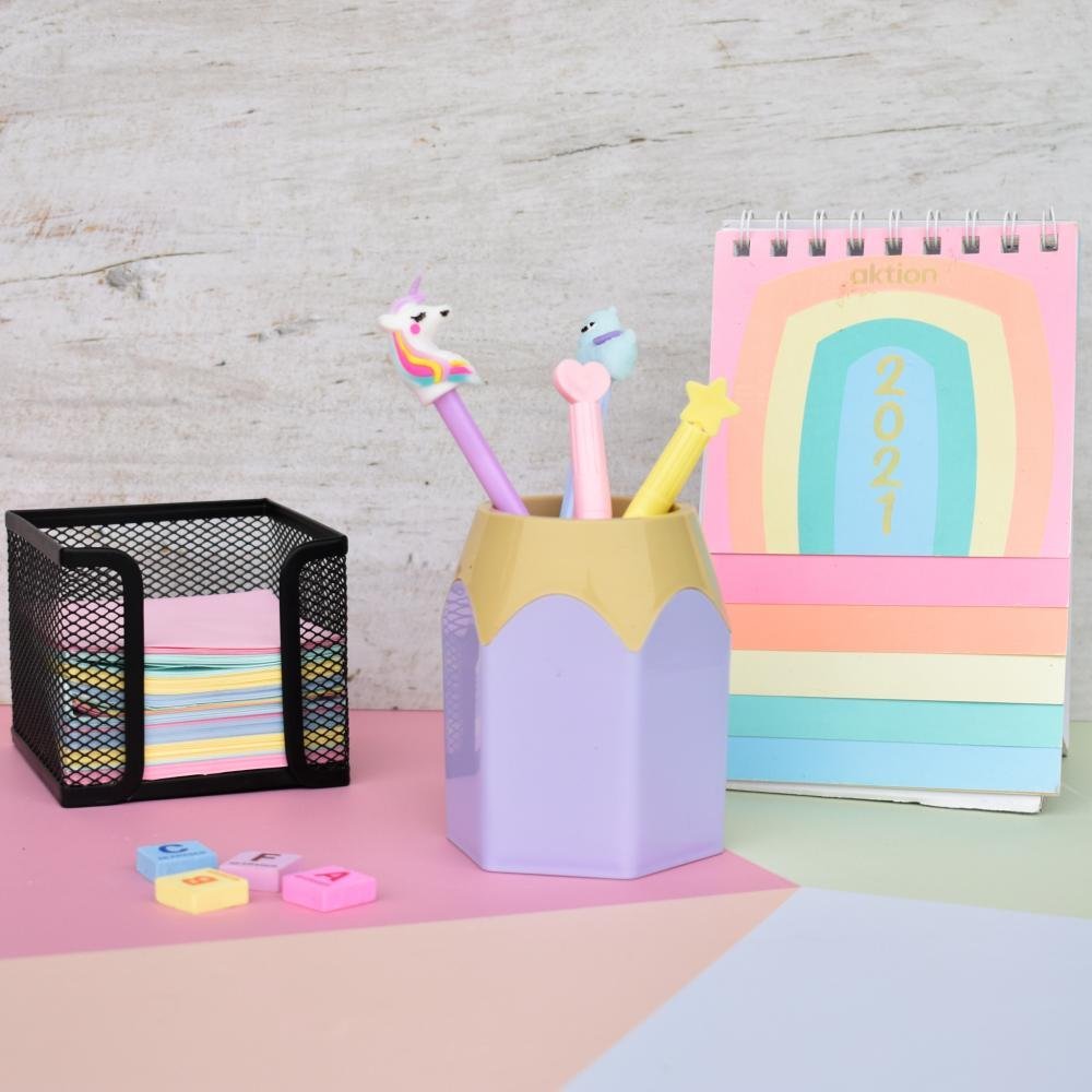 PortaLapiz Pastel - LILA PASTEL - con forma de " Lapiz "