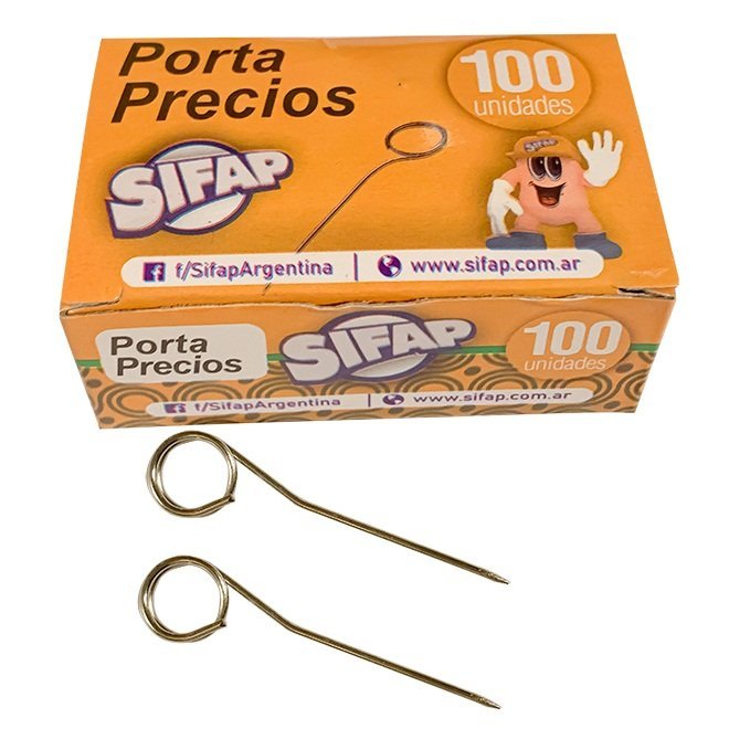 Alfileres " PORTA PRECIOS " Sifap Caja x 100 unidades