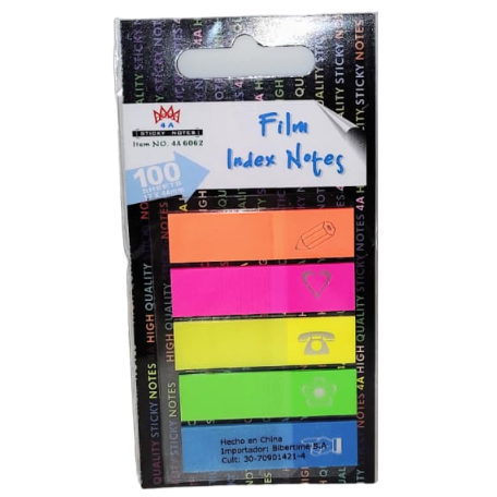 Señaladores de Pagina Coxi "Simbolos" Flúo 6062 (De Polipropileno)