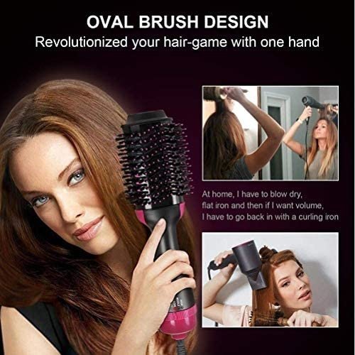 Cepillo "NITSUK 1000w " Secador Voluminizador De Cabello Brushing Electrico 3 EN 1 (SECA, ALISA Y DA VOLUMEN)
