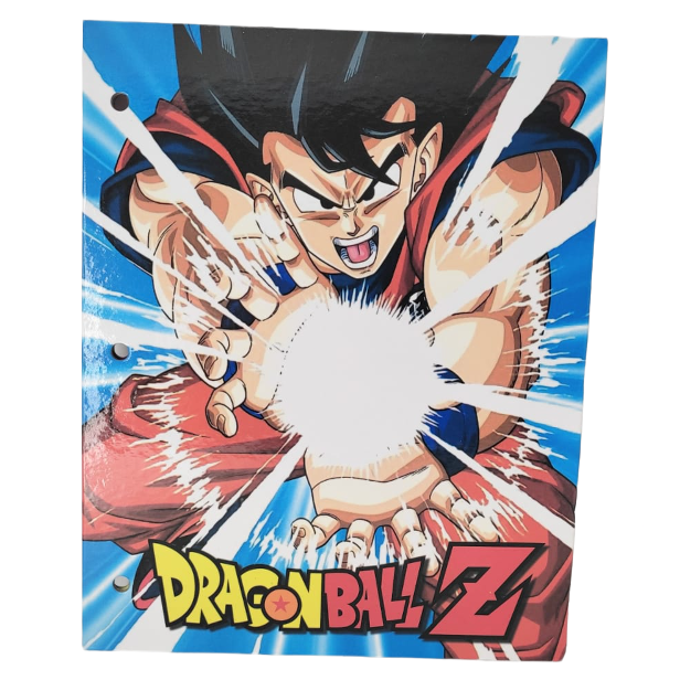 Tapa de Carpeta Escolar N3 " GOKU DRAGON BALL "