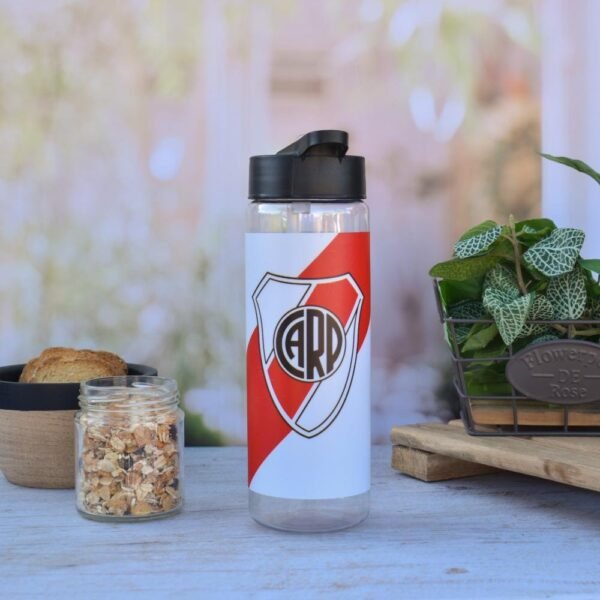 BOTELLA DEPORTIVA * RIVER PLATE * CON PICO