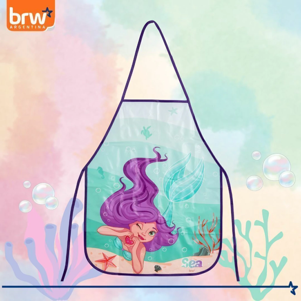 PINTORCITO BRW * SIRENAS * PLÁSTICO INFANTIL
