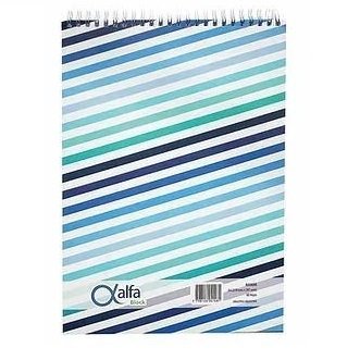 Block c/ Espiral ALFA A4 // RAYADO // 80 Hojas