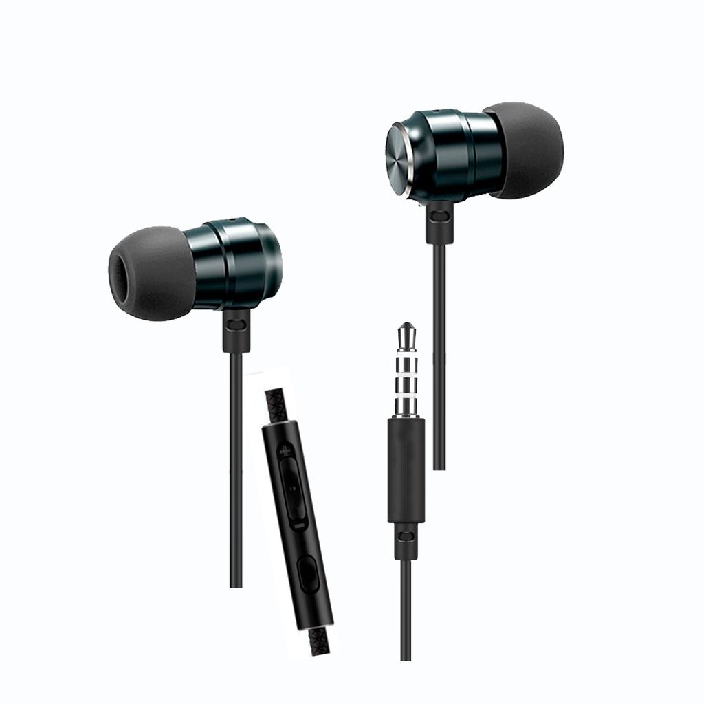 Auriculares Metálicos ** XAEA THUNDER 3.5mm ** c/ Micrófono MOD 039 (Trenzado) - EXCELENTE Calidad de sonido -