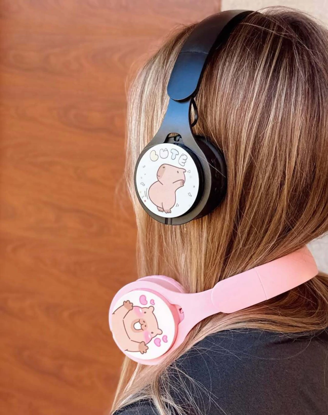 Auriculares Inalámbricos ** CAPYBARA NEGRO ** Tipo Vincha Bluetooth