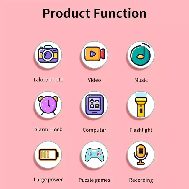 Celular Infantil Tactil - Simil Ipod - Camara Frontal y Trasera