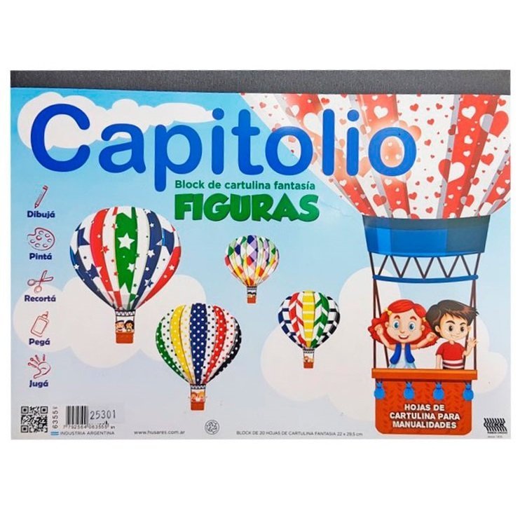 BLOCK DE DIBUJO FANTASIA "FIGURAS” CAPITOLIO NUMERO 5