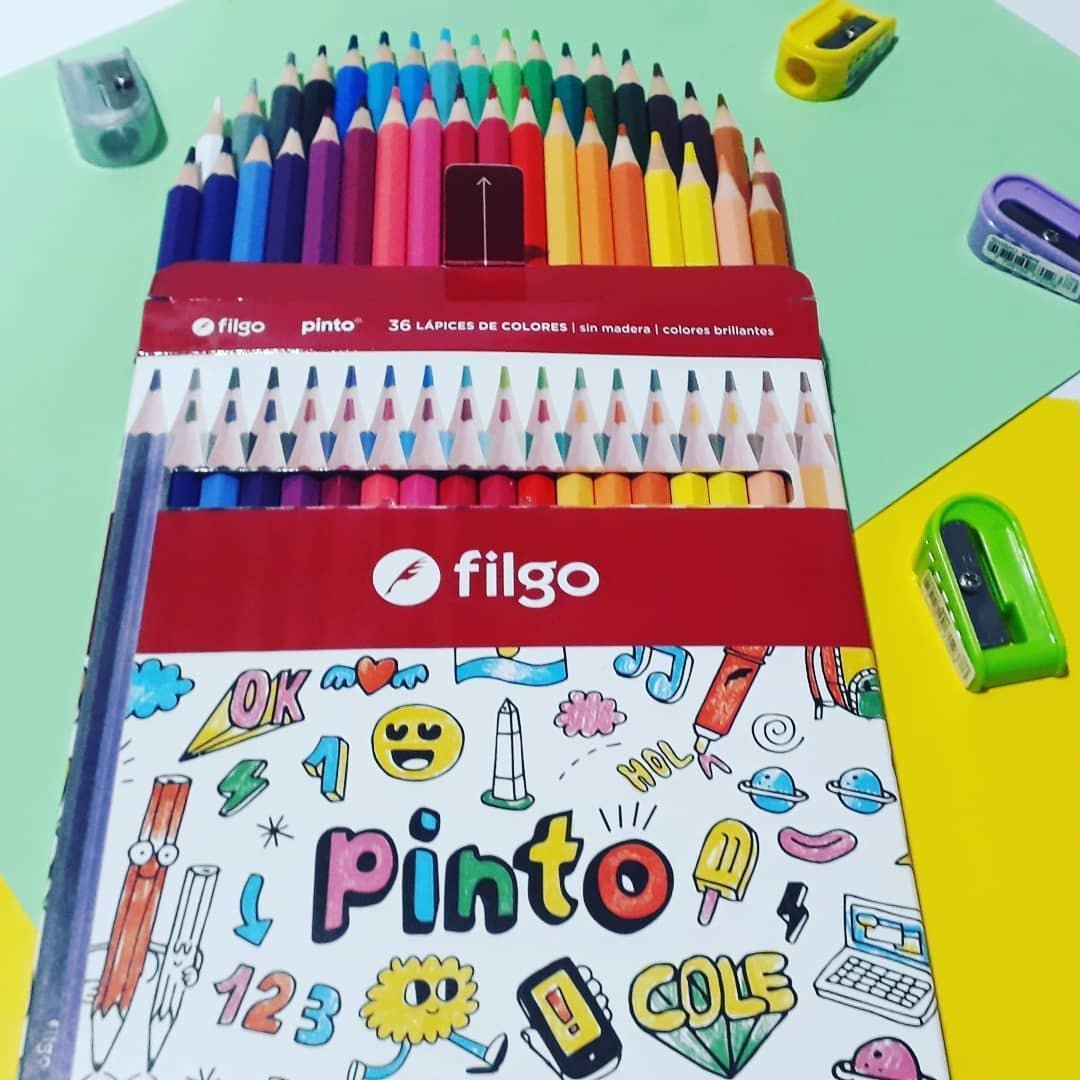 Lapices  de colores - Filgo x 36 - Largos Pinto