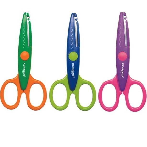 TIJERAS CON FORMAS " MEDIANAS " KEYROAD