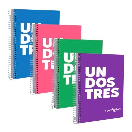 CUADERNOS C/ ESPIRAL 27 X 21 ” TRIUNFANTE ” A4 100 HOJAS