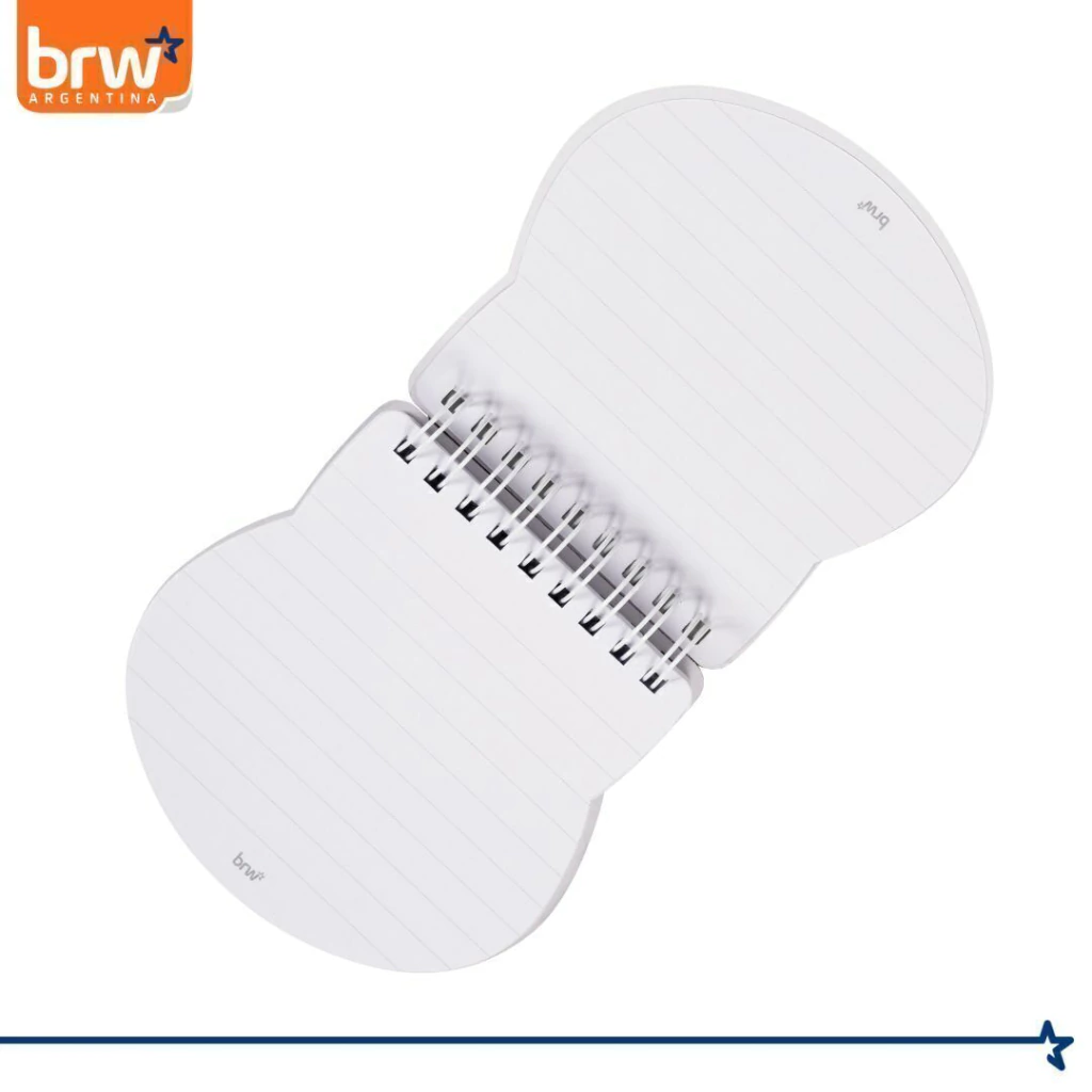 LIBRETA BRW - ANIMALITOS - C/ ESPIRAL 10 X 10 PET 80 HOJAS