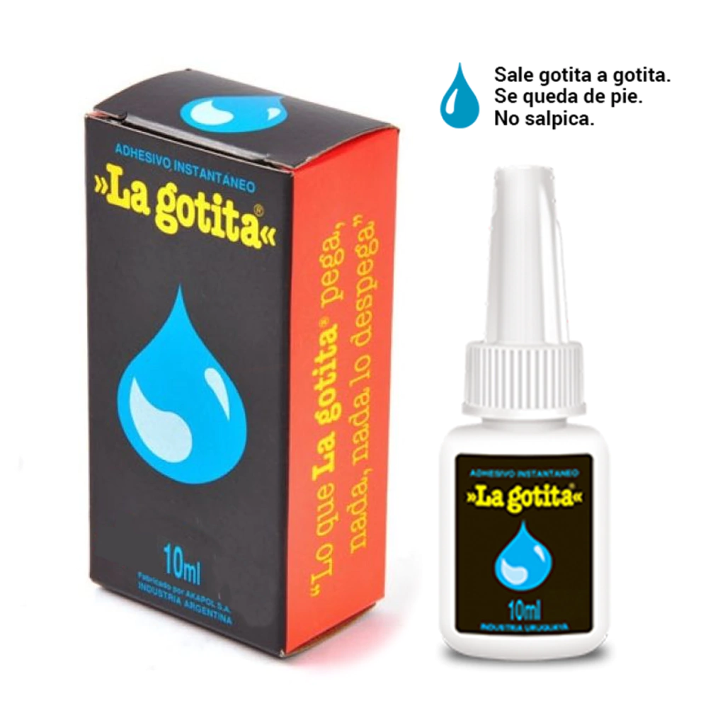 ADHESIVO " LA GOTITA " Profesional 10 Ml (GRANDE)