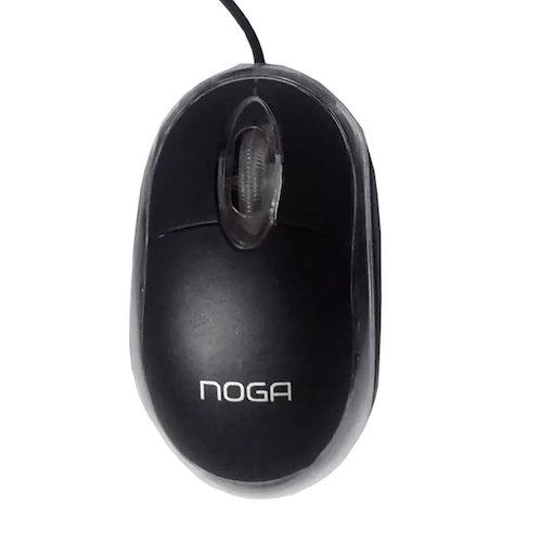 Mouse Luminoso Noga * Negro * (Con Cable USB)