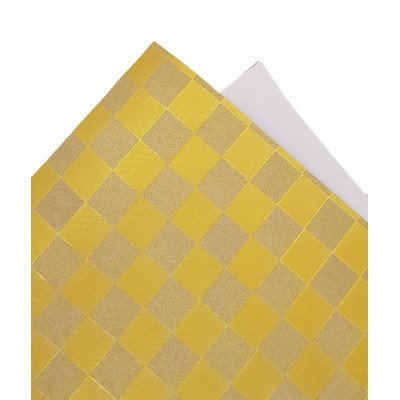 Goma eva Fantasía ADHESIVA "Cuadros Dorados"