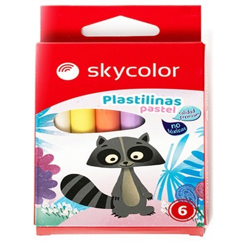 Plastilina Skycolor x 6 Pastel