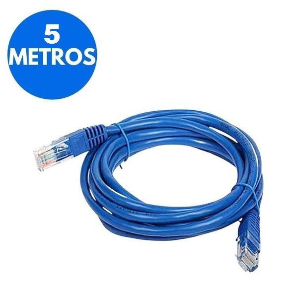 Cable de Red x 5 Metros UTP para Internet