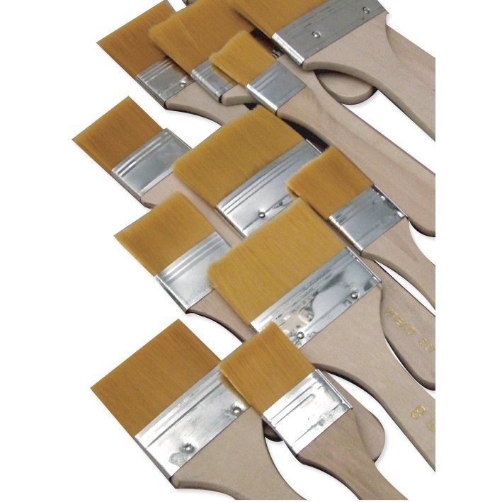 PINCELETA MANGO DE MADERA x Unidad