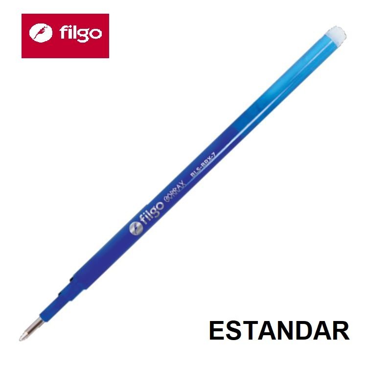REPUESTO DE LAPICERA BORRABLE " ESPECIAL " FILGO BORRAX TINTA AZUL