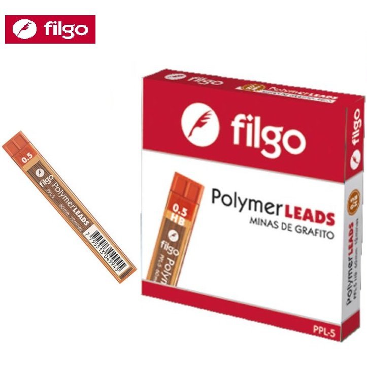 MINAS FILGO 0.5mm HB x 12 UNIDADES