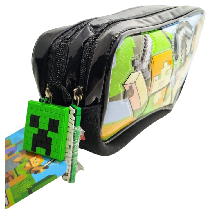 CARTUCHERAS *MINECRAFT 3D* CRESKO GRANDE 2 CIERRES