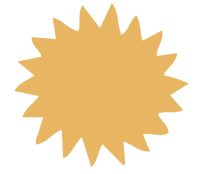 Aplicaciones en Goma Eva " Sol " x 20 unidades